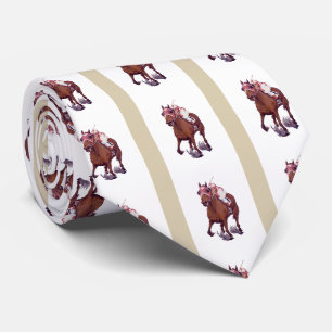 Seabiscuit Defeats War Admiral in Race Neck Tie