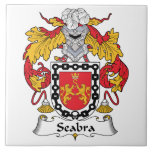 Seabra Family Crest Tile<br><div class="desc">Seabra Coat of Arms</div>