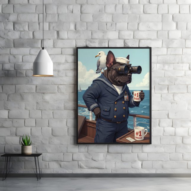 Seadog Scans Horizon: All Paws Decked Poster (Creator Uploaded)