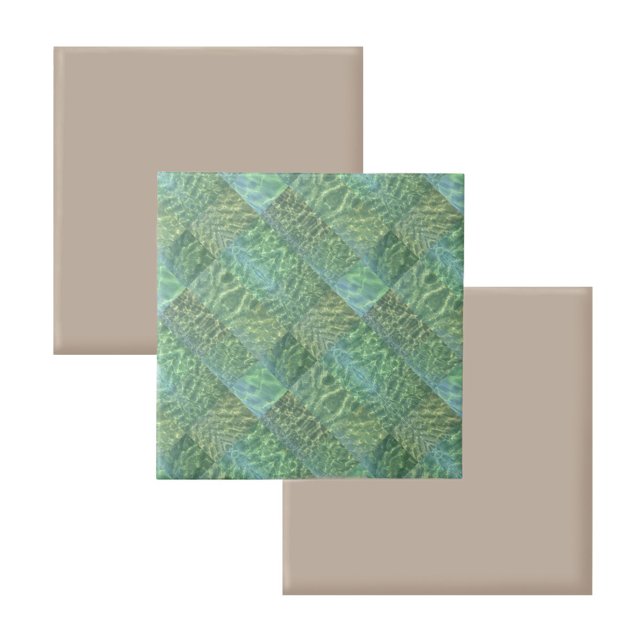 Seafoam and Ocean Green Decorative Ceramic Tile (Creator Uploaded)