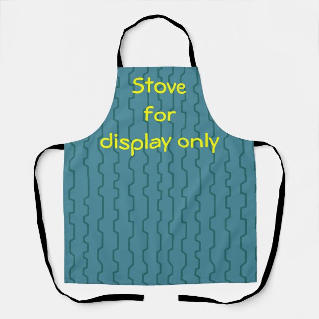 Seafoam Blue Trellis  Apron (Front)