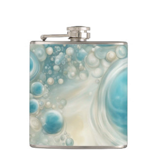 Seafoam Bubbles  Hip Flask