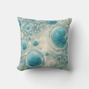 Seafoam Bubbles  Throw Pillow
