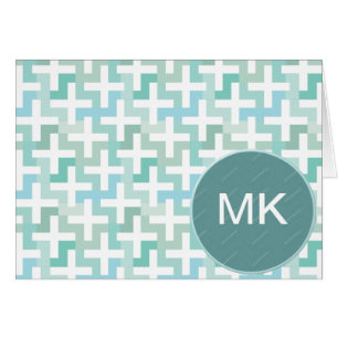 Seafoam Green Geometric