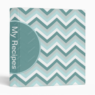 Seafoam Green Geometric Binder