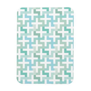 Seafoam Green Geometric Magnet