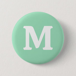 Seafoam Green Solid Color 2 Inch Round Button