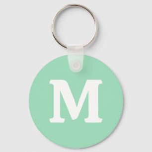 Seafoam Green Solid Color Keychain