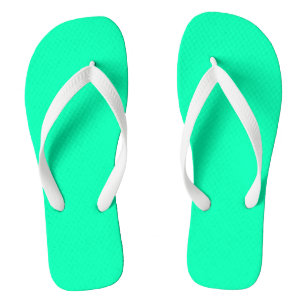 Seafoam Green Solid Colour   Classic   Elegant Flip Flops