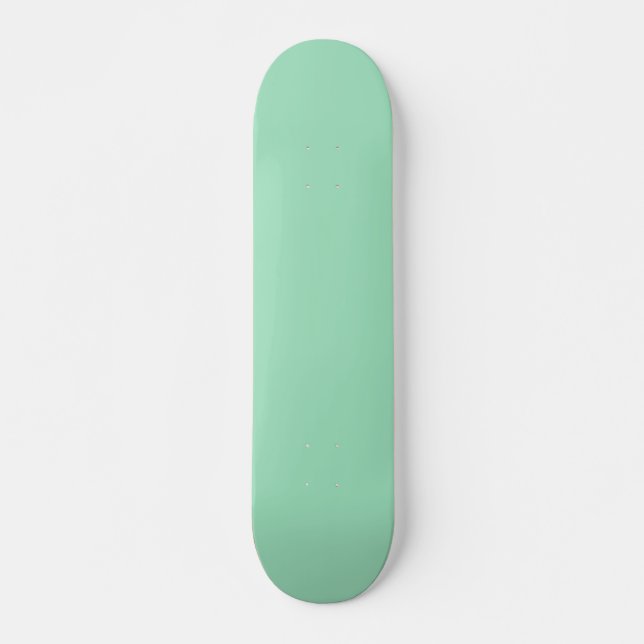 Seafoam Green Solid Colour Skateboard (Front)