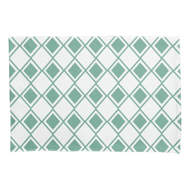 Seafoam Harlequin  Pillowcase (Front)