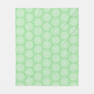 Seafoam Mandala Fleece Blanket