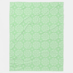 Seafoam Mandala Fleece Blanket