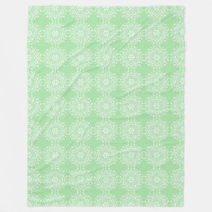 Seafoam Mandala Fleece Blanket