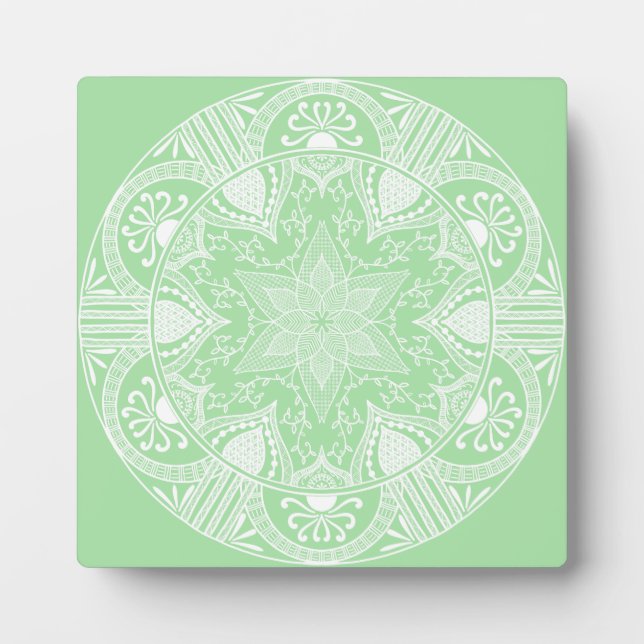 Seafoam Mandala Plaque (Front)