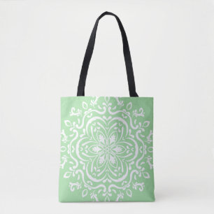 Seafoam Mandala Tote Bag