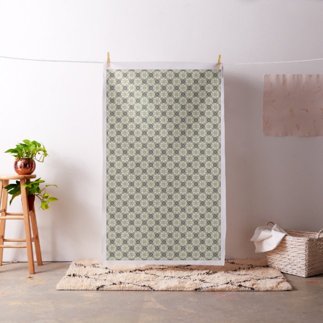 Seafoam Medallions Fabric (In Situ)