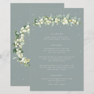 Seafoam Snowberry+Eucalyptus 3 Parcours Menu Maria