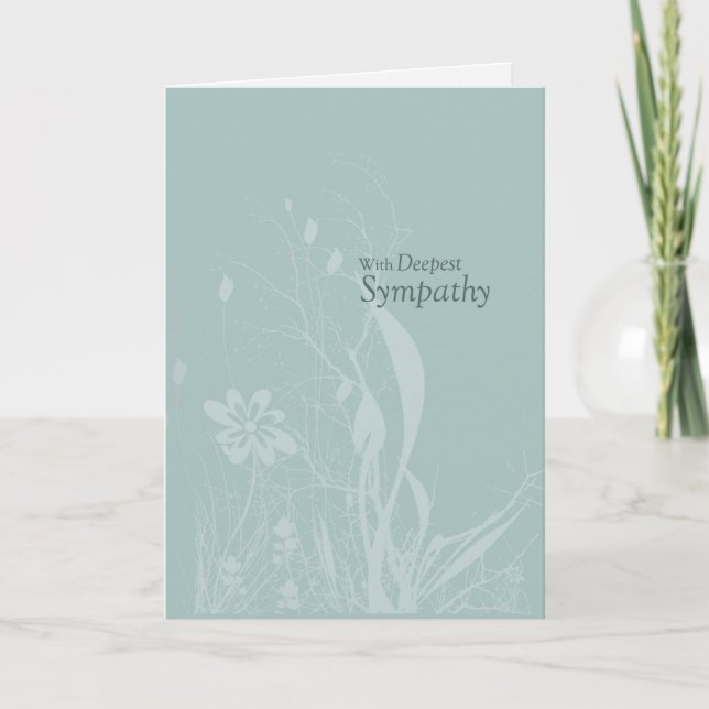 Seafoam Soft Sympathy Card (Front)