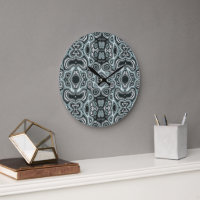 Seafoam Teal Green Grey Hip Bohemian Bali Art