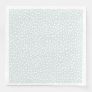 Seafoam Uneven Dots Graphic Design Napkin