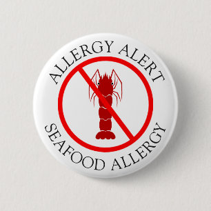 Seafood Allergy Alert Button