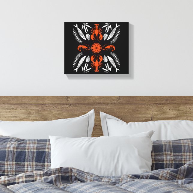 Seafood Art Decor Prints (Insitu(Bedroom))