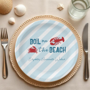 Seafood Boil Bachelorette Party Paper Plate