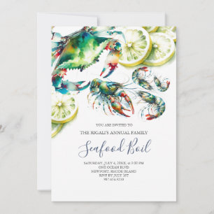Seafood Boil Invitations