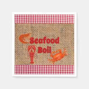 Seafood Boil Party Napkin