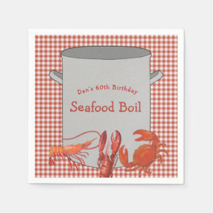 Seafood Boil  Personalized  Napkin