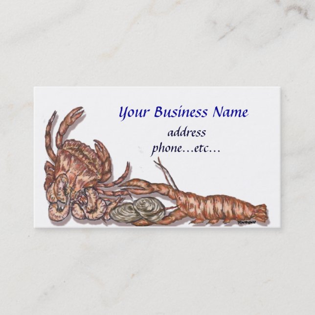 Seafood Business Card (Front)