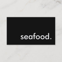 seafood.