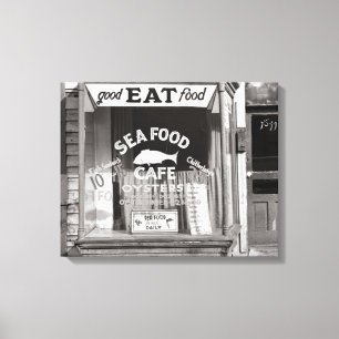Seafood Cafe, 1937 Canvas Print