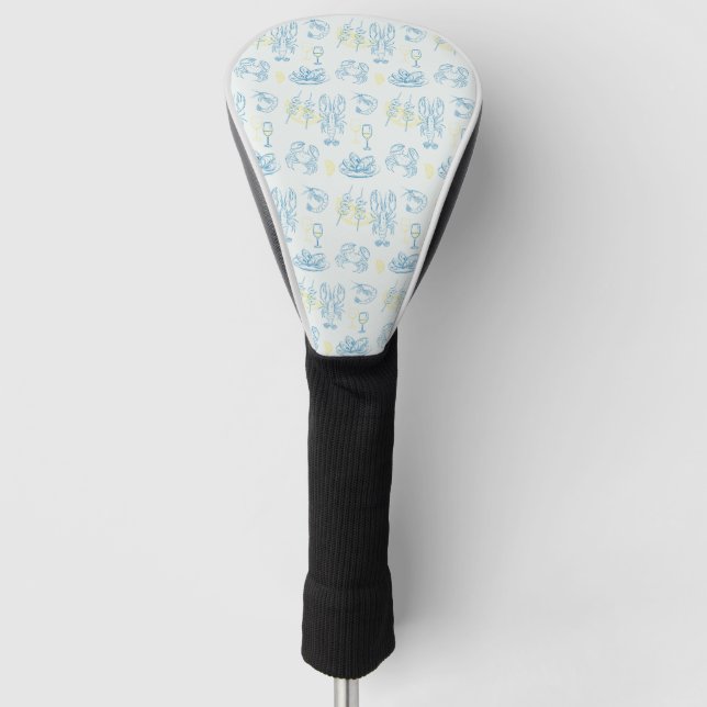 Seafood Feast Golf Head Cover (Front)