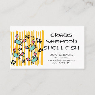 Seafood Food Truck Logo Business Card