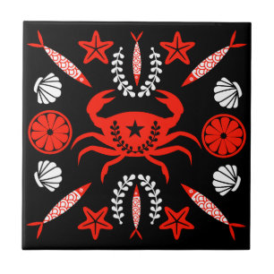 Seafood Foodie Gifts Tile