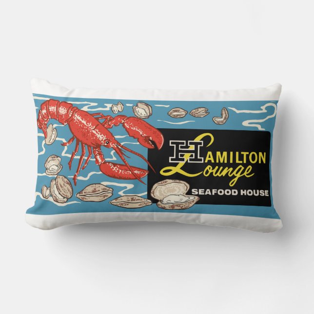 SEAFOOD HOUSE LUMBAR PILLOW (Front)