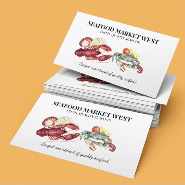Seafood Market Business lobster Crab Card (Creator Uploaded)