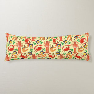 Seafood Pattern Body Pillow