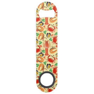 Seafood Pattern Speed Bottle Opener