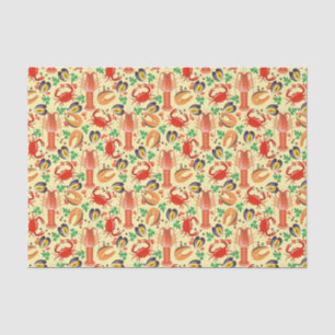 Seafood Pattern Tissue Paper