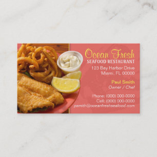 Seafood Restaurant Business Card