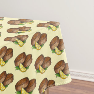 Seafood Restaurant Maryland Crab Cake Crabcakes Tablecloth