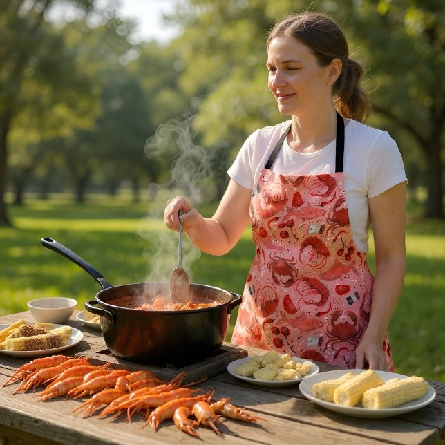 Seafood spectacular All-Over Print Apron (Creator Uploaded)