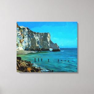 Seaford Head Arch, Seven Sisters, England Canvas Print