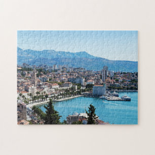 Seafront view on Split city - Dalmatia, Croatia Jigsaw Puzzle
