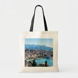 Seafront view on Split city - Dalmatia, Croatia Tote Bag