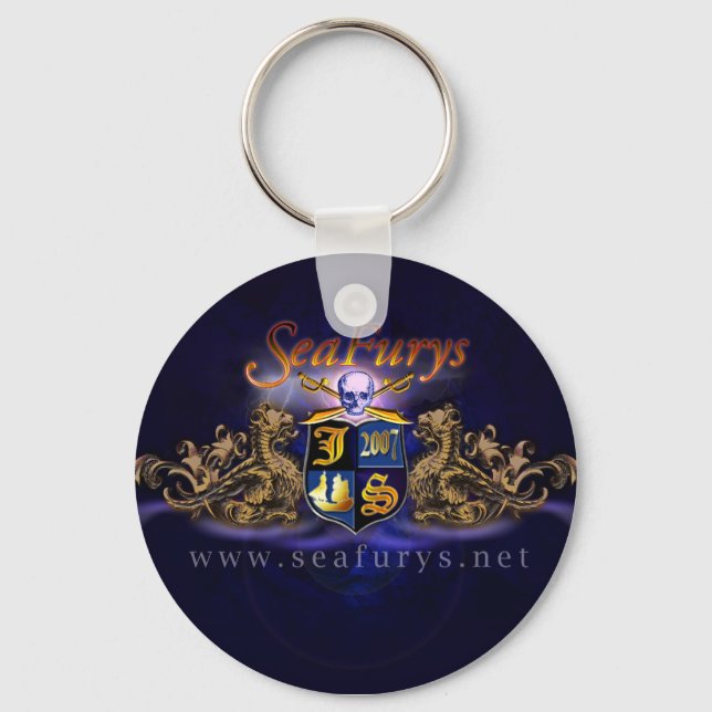 SeaFurys Shield (Blue) Keychain (Front)