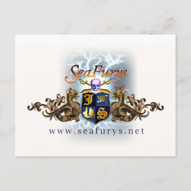 SeaFurys Shield (White) Postcard (Front)